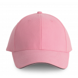 Orlando - casquette 6 panneaux KP011 - Dark Pink / Slate Grey personnalisable - Vue de face