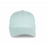 Orlando - casquette 6 panneaux KP011 - Ice Mint / Light Grey personnalisable - Vue de face