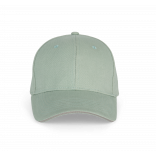 Orlando - casquette 6 panneaux KP011 - Sage / Light Grey personnalisable - Vue de face