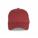 Orlando - casquette 6 panneaux KP011 - Terracotta Red / Slate Grey personnalisable - Vue de face