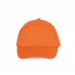 Bahia - Casquette 7 panneaux KP013 - Orange personnalisable - Vue de face