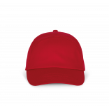 Bahia - Casquette 7 panneaux KP013 - Red personnalisable - Vue de face