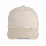 Bahia - Casquette 7 panneaux KP013 - Beige personnalisable - Vue de face