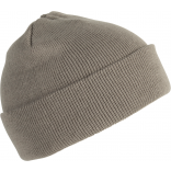 Bonnet tricoté KP031 - Grey personnalisable - Vue de face