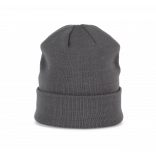 Bonnet tricoté KP031 - Convoy Grey personnalisable - Vue de face