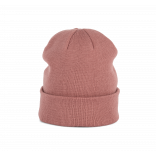 Bonnet tricoté KP031 - Light Marsala personnalisable - Vue de face