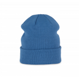 Bonnet tricoté KP031 - Light Royal Blue personnalisable - Vue de face