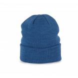 Bonnet tricoté KP031 - Ocean Blue Heather personnalisable - Vue de face