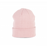 Bonnet tricoté KP031 - Pale Pink personnalisable - Vue de face