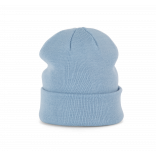 Bonnet tricoté KP031 - Sky Blue personnalisable - Vue de face
