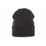 Bonnet tricoté KP031 - Titan Grey Heather personnalisable - Vue de face