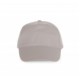 First - Casquette 5 panneaux KP034 - Light Grey personnalisable - Vue de face