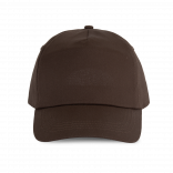 First - Casquette 5 panneaux KP034 - Chocolate personnalisable - Vue de face