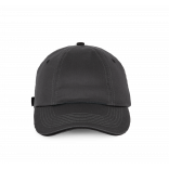 Top - Casquette 6 panneaux KP036 - Dark Grey / Black personnalisable - Vue de face