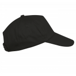 First kids - Casquette enfant 5 panneaux KP041 - Black personnalisable - Vue de face