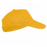 First kids - Casquette enfant 5 panneaux KP041 - Yellow personnalisable - Vue de face
