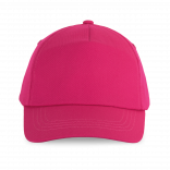 First kids - Casquette enfant 5 panneaux KP041 - Fuchsia personnalisable - Vue de face