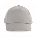 First kids - Casquette enfant 5 panneaux KP041 - Light Grey personnalisable - Vue de face