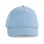 First kids - Casquette enfant 5 panneaux KP041 - Sky Blue personnalisable - Vue de face