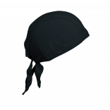Cap bandana - Bandana unisexe KP044 - Black personnalisable - Vue de face