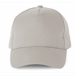 Action II - Casquette 5 panneaux KP051 - Light Grey personnalisable - Vue de face