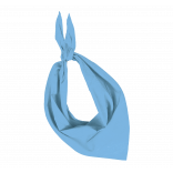 Fiesta - Bandana KP064 - Sky Blue personnalisable - Vue de face