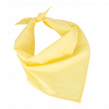 Fiesta - Bandana KP064 - Creamy Yellow personnalisable - Vue de face