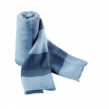 Chèche KP067 - Ice Blue / Denim personnalisable - Vue de face