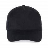 Casquette 5 panneaux KP088 - Black personnalisable - Vue de face