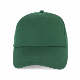 Casquette 5 panneaux KP088 - Forest Green personnalisable - Vue de face