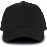 Casquette 6 panneaux KP108 - Black personnalisable - Vue de face