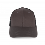 Casquette Trucker KP110 - Shale Grey / Black personnalisable - Vue de face