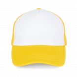 Casquette trucker - 5 panneaux KP111 - White / Solar Yellow personnalisable - Vue de face