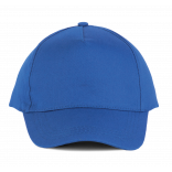 Casquette coton - 5 panneaux KP116 - Royal Blue personnalisable - Vue de face