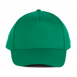 Casquette coton - 5 panneaux KP116 - Kelly Green personnalisable - Vue de face