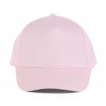 Casquette coton - 5 panneaux KP116 - Pink personnalisable - Vue de face