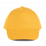Casquette coton - 5 panneaux KP116 - Yellow personnalisable - Vue de face