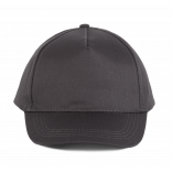 Casquette coton - 5 panneaux KP116 - Dark Grey personnalisable - Vue de face