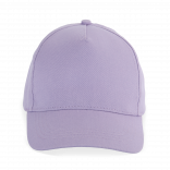 Casquette coton - 5 panneaux KP116 - Light Violet personnalisable - Vue de face