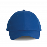 Casquette à panneaux perforé - 6 panneaux KP118 - Royal Blue personnalisable - Vue de face