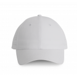 Casquette à panneaux perforé - 6 panneaux KP118 - White personnalisable - Vue de face