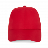 Casquette à panneaux perforé - 6 panneaux KP118 - Urban Red personnalisable - Vue de face