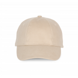 Casquette "Easy printing" - 6 panneaux KP119 - Beige personnalisable - Vue de face