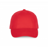 Casquette "Easy printing" - 6 panneaux KP119 - Red personnalisable - Vue de face