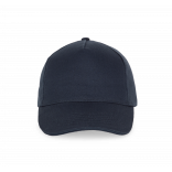 Casquette avec sandwich contrasté - 5 panneaux KP124 - Navy personnalisable - Vue de face