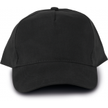 Casquette 5 panneaux KP133 - Black personnalisable - Vue de face