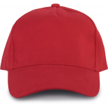 Casquette 5 panneaux KP133 - Red personnalisable - Vue de face
