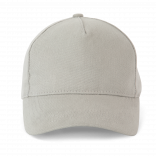 Casquette 5 panneaux KP133 - Snow Grey personnalisable - Vue de face