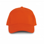 Casquette 5 panneaux KP133 - Spicy Orange personnalisable - Vue de face