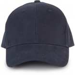 Casquette 6 panneaux en coton bio KP134 - Navy personnalisable - Vue de face